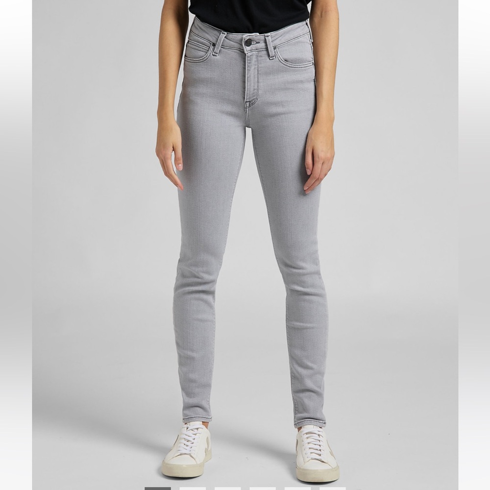 Lee Scarlett High Light Grey Jeans, Size 26